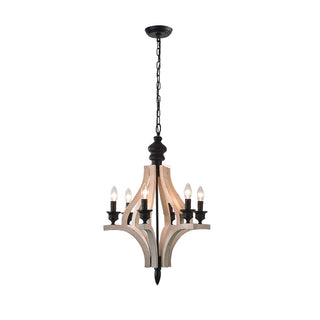 Ephaos Lustre Métal Bois Industriel Vintage