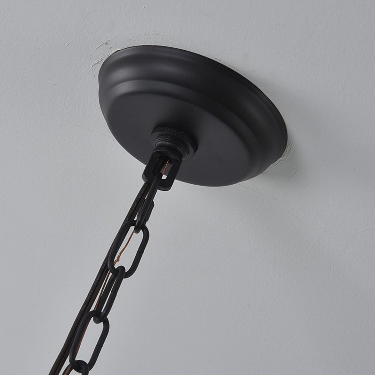 Ephaos Lustre Métal Bois Industriel Vintage