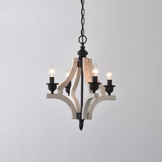 Ephaos Lustre Métal Bois Industriel Vintage