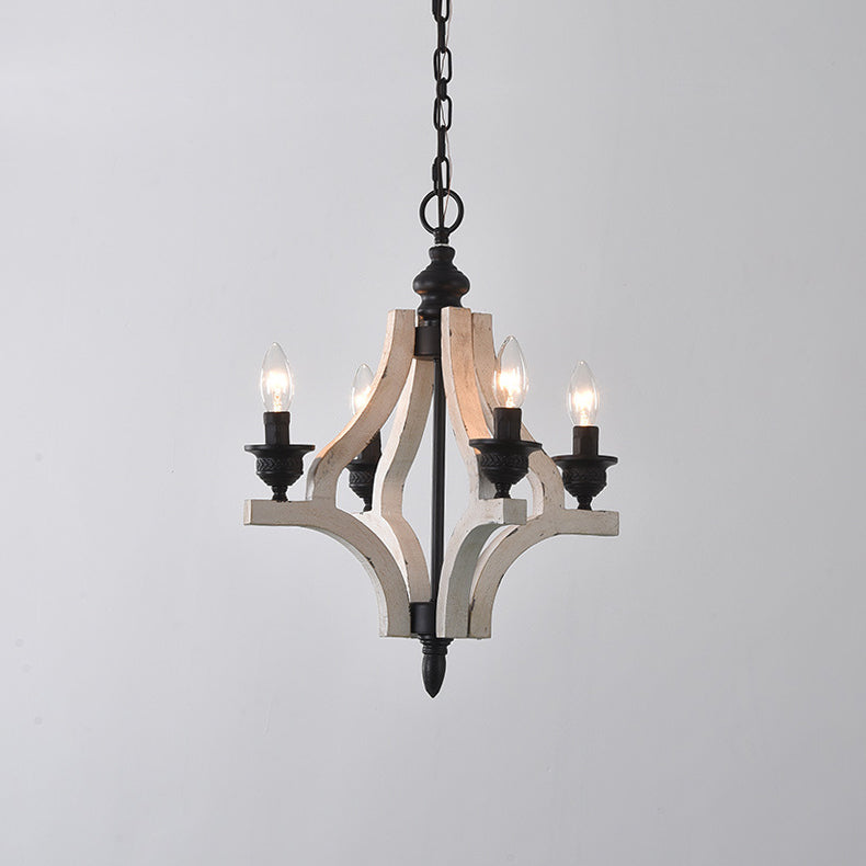 Ephaos Lustre Métal Bois Industriel Vintage