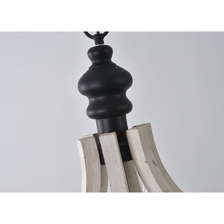 Ephaos Lustre Métal Bois Industriel Vintage