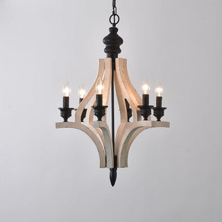 Ephaos Lustre Métal Bois Industriel Vintage