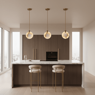 Harvest Alabaster Pendant Lamp-Neutral Decor