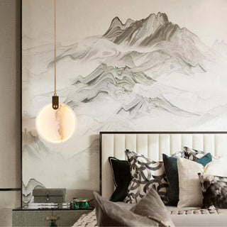 Harvest Alabaster Pendant Lamp-Neutral Decor