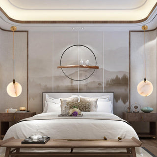 Harvest Alabaster Pendant Lamp-Neutral Decor