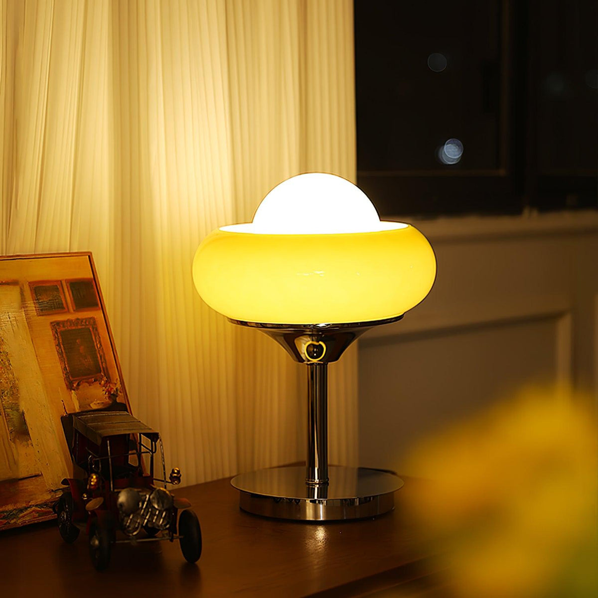 Solise Lampe de Table en Verre Rétro Vintage