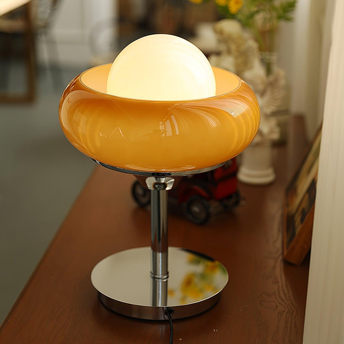 Solise Lampe de Table en Verre Rétro Vintage