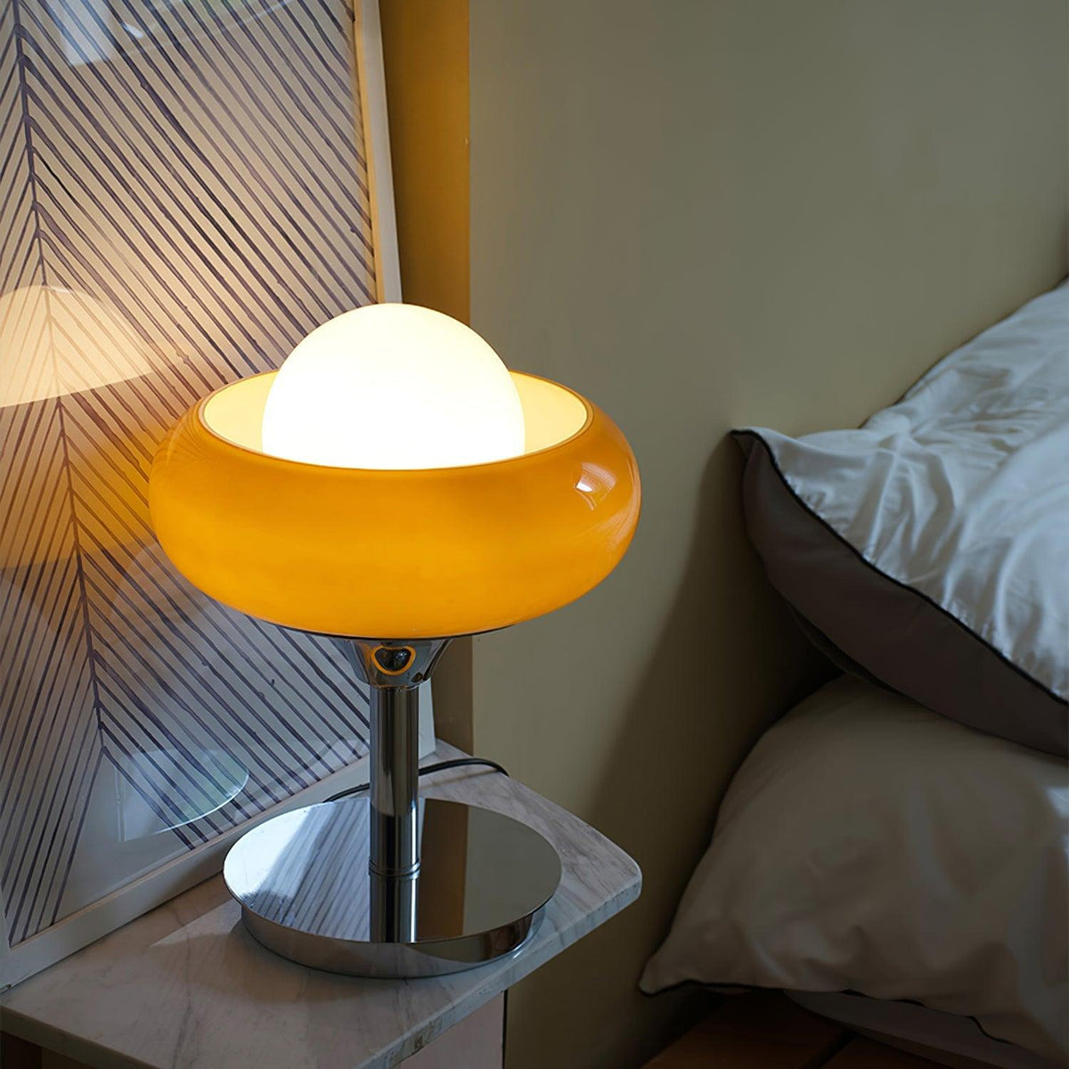 Solise Lampe de Table en Verre Rétro Vintage