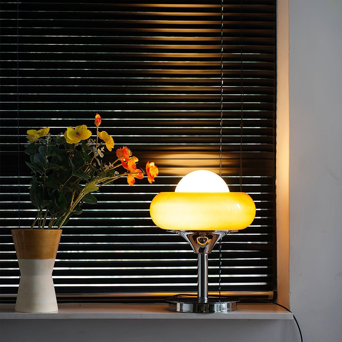 Solise Lampe de Table en Verre Rétro Vintage