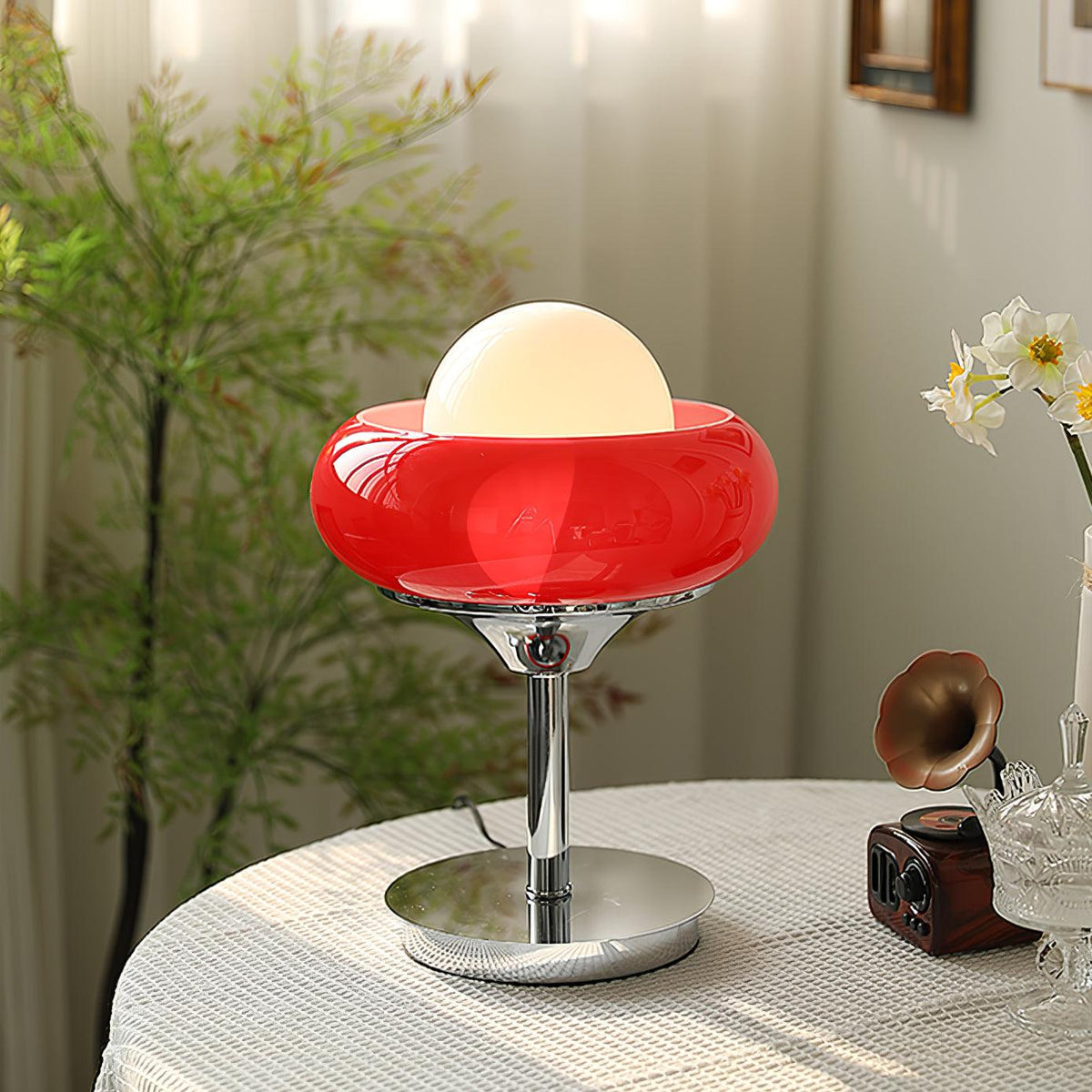 Solise Lampe de Table en Verre Rétro Vintage