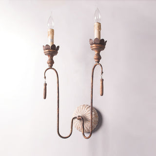 Avelaris Lampe Murale Vintage Industrielle en Bois et Métal