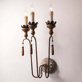 Avelaris Lampe Murale Vintage Industrielle en Bois et Métal