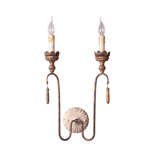 Avelaris Lampe Murale Vintage Industrielle en Bois et Métal