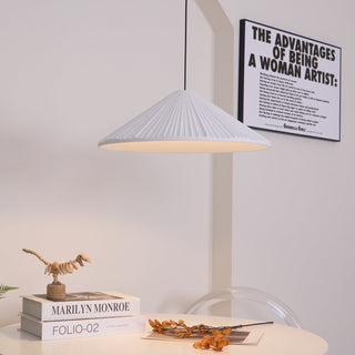 Cone Lampe Suspendue Minimaliste en Résine Chapeau