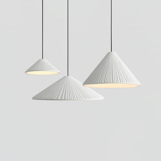 Cone Lampe Suspendue Minimaliste en Résine Chapeau