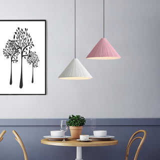 Cone Lampe Suspendue Minimaliste en Résine Chapeau