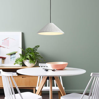 Cone Lampe Suspendue Minimaliste en Résine Chapeau