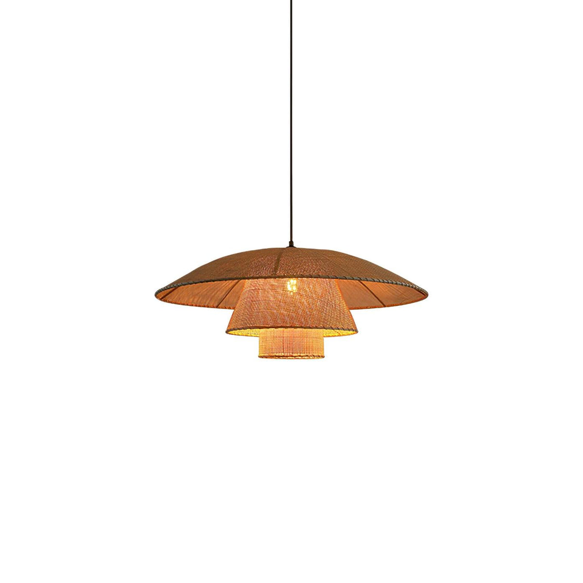 Orvellace Rotin Vintage Pendentif Lampe