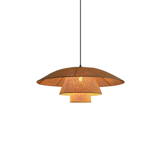 Orvellace Rotin Vintage Pendentif Lampe