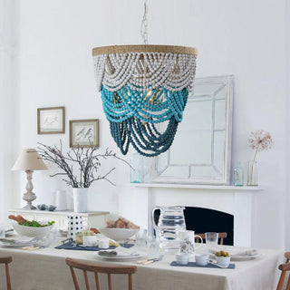 Alshaila Lustre Postmoderne Ee Luxe Bois Métal