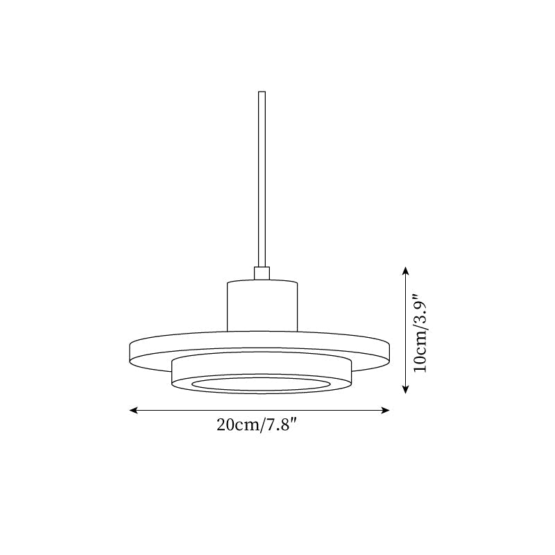 Valen Travertine LED Pendant Light-Neutral Decor