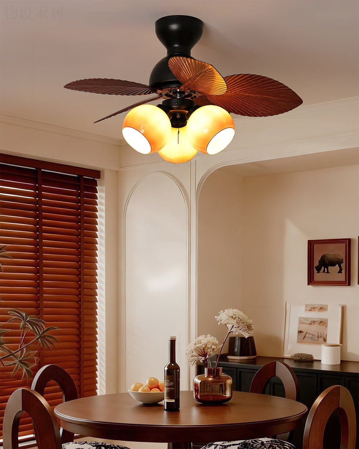 The remote control for the Belize Ceiling Fan Light.