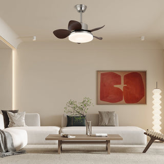 Plafonnier Ventilateur Kaelen en Bois