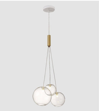 Valentina  Suspension Bubble Moderne Métal/Verre Transparent/Étoilé Salon