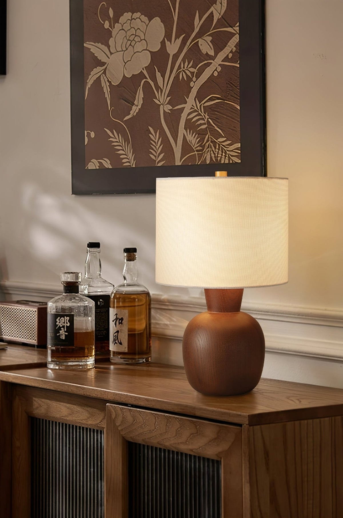 Joan Lampe de Table Minimaliste en Bois