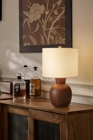 Joan Lampe de Table Minimaliste en Bois