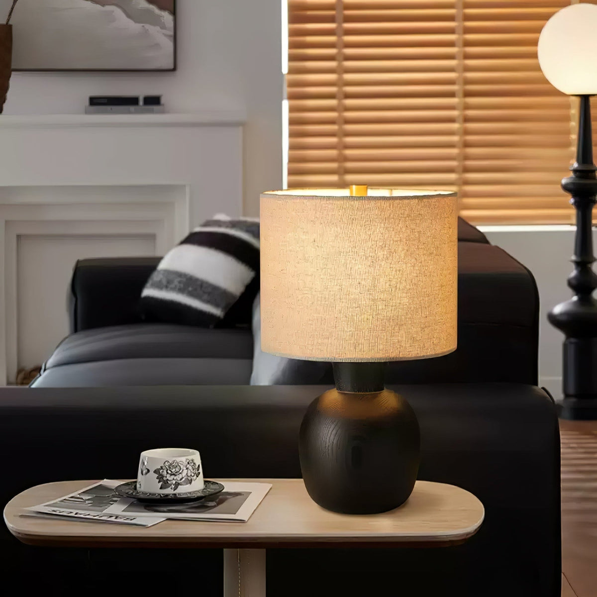 Joan Lampe de Table Minimaliste en Bois
