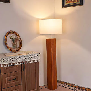 Timberline Lampadaire en Tissu Et Bois