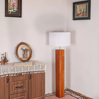 Timberline Lampadaire en Tissu Et Bois