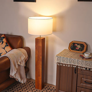 Timberline Lampadaire en Tissu Et Bois