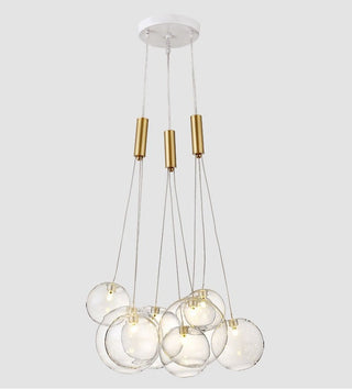Valentina  Suspension Bubble Moderne Métal/Verre Transparent/Étoilé Salon