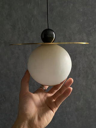 Alvarel Suspension Moderne Cordon Laiton Albâtre