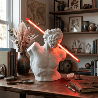 Helios Strike Sculpture Lamp-Neutral Decor