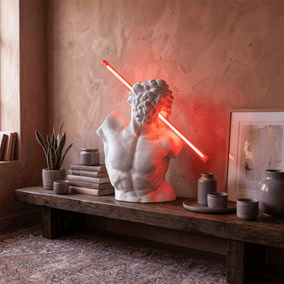 Helios Strike Sculpture Lamp-Neutral Decor