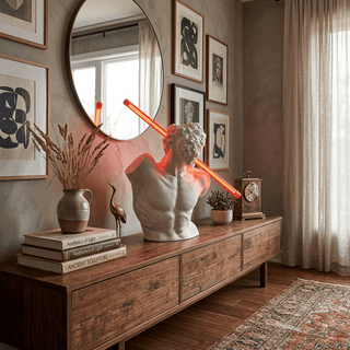 Helios Strike Sculpture Lamp-Neutral Decor
