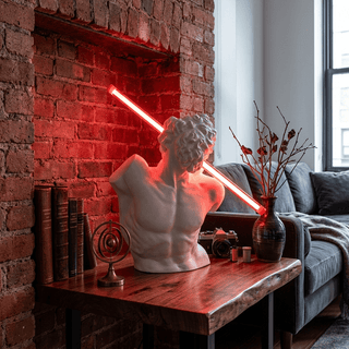Helios Strike Sculpture Lamp-Neutral Decor
