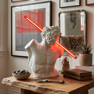 Helios Strike Sculpture Lamp-Neutral Decor