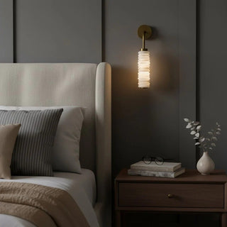 Helix Alabaster Wall Lamp-Neutral Decor
