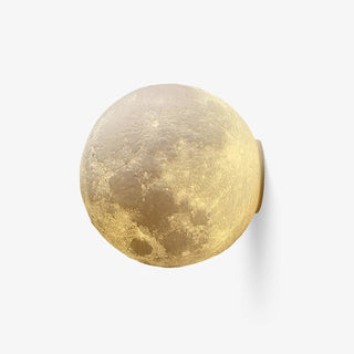 Olsolan Applique Murale 3D en Plastique Art Nordique Lune-Luire