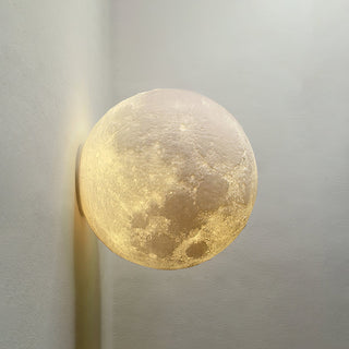 Olsolan Applique Murale 3D en Plastique Art Nordique Lune-Luire