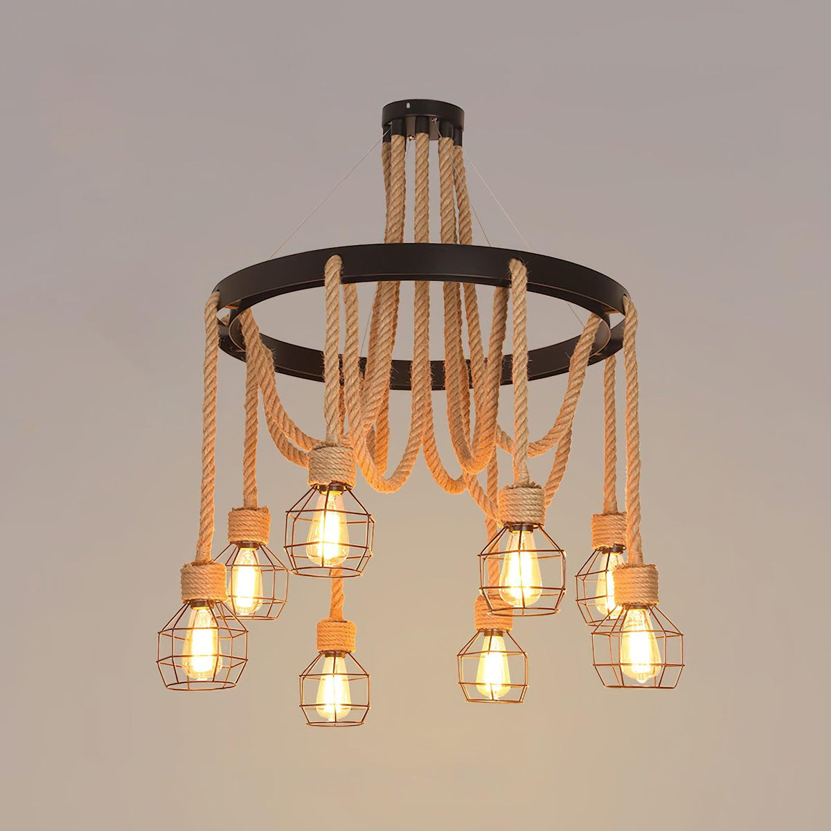 Oreneira Lustre en Corde de Chanvre Industriel