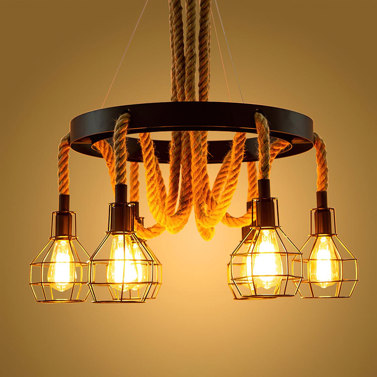 Oreneira Lustre en Corde de Chanvre Industriel
