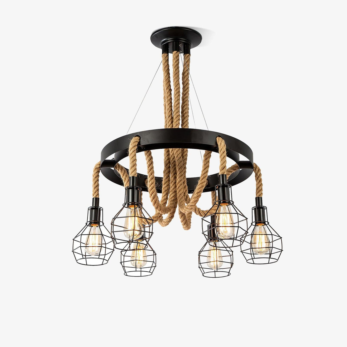 Oreneira Lustre en Corde de Chanvre Industriel