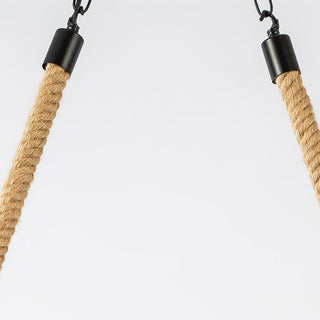 Lustra Suspension Industrielle Vague en Corde de Chanvre-Luire