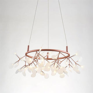 Arthearae Lustre Métal Acrylique Rond Luxe Postmoderne