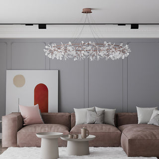 Arthearae Lustre Métal Acrylique Rond Luxe Postmoderne